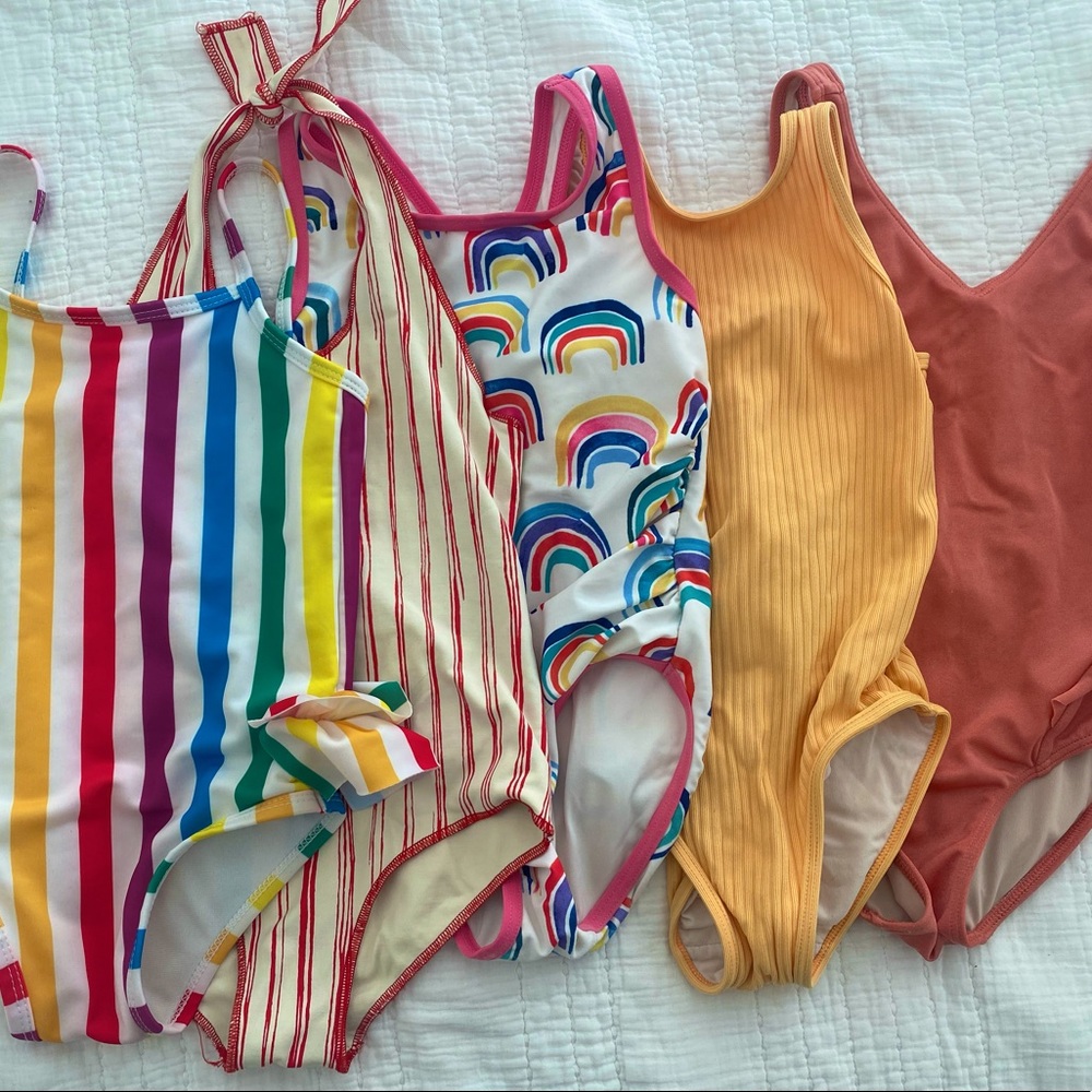 Size 4/5 little girl swim bundle.